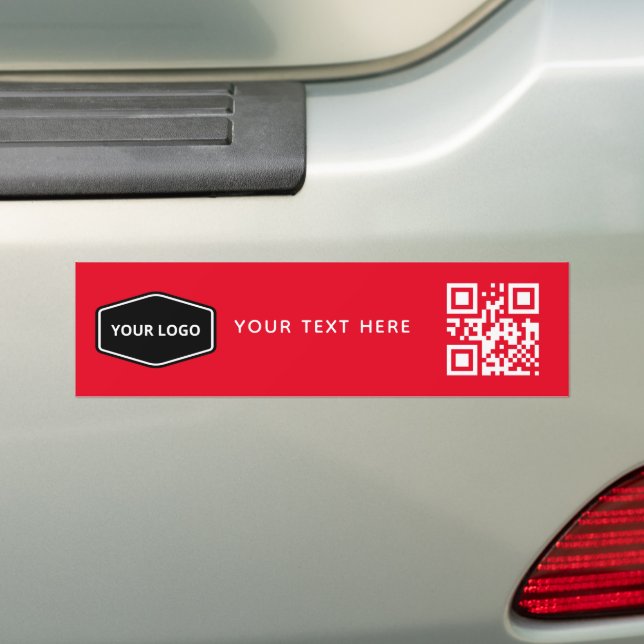 Adesivo Para Carro Logotipo personalizado e Promocional de código QR  (No carro)
