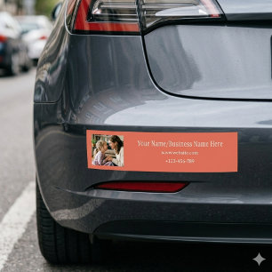 Adesivo Para Carro Logotipo Personalizado Terracota Foto & Nome