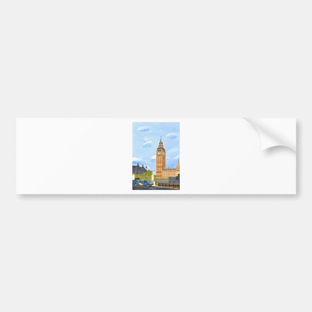 Adesivo Para Carro London Big Ben (Frente)