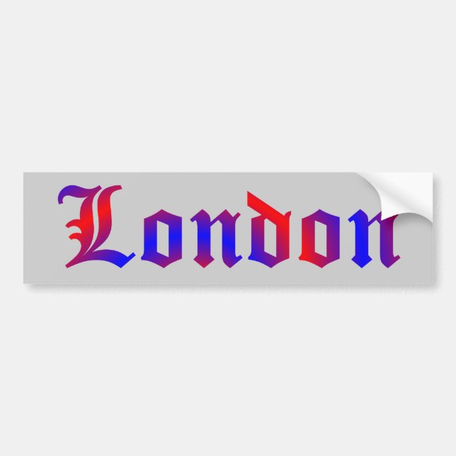 Adesivo Para Carro Londres (Frente)