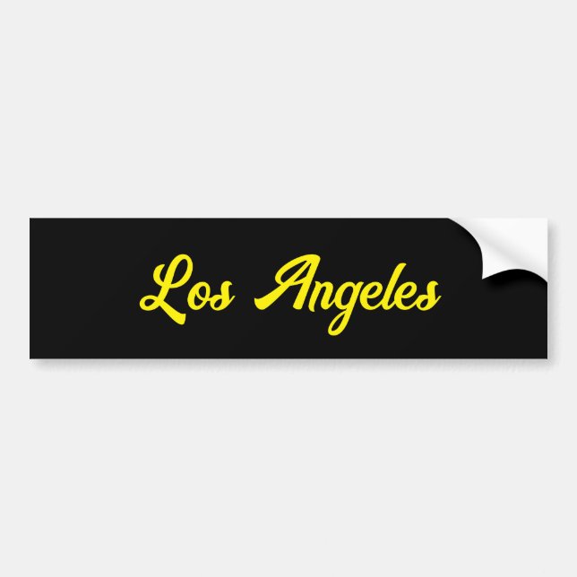 Adesivo Para Carro Los Angeles Bumper Sticker (Frente)