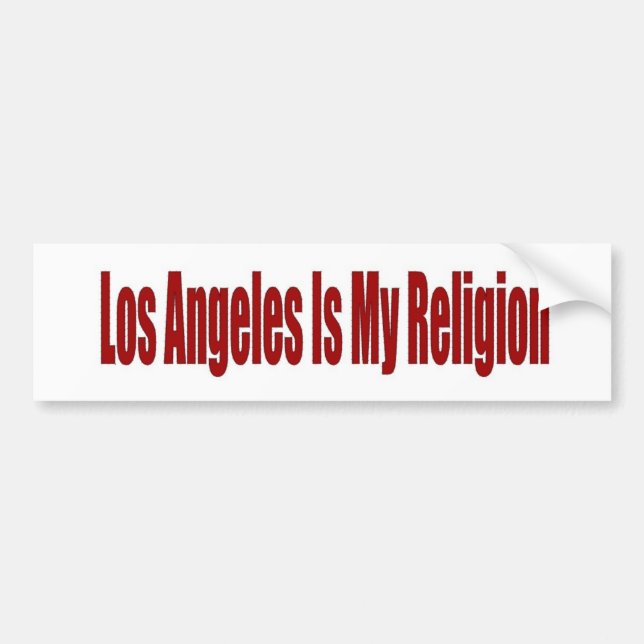 Adesivo Para Carro Los Angeles é minha religião (Frente)