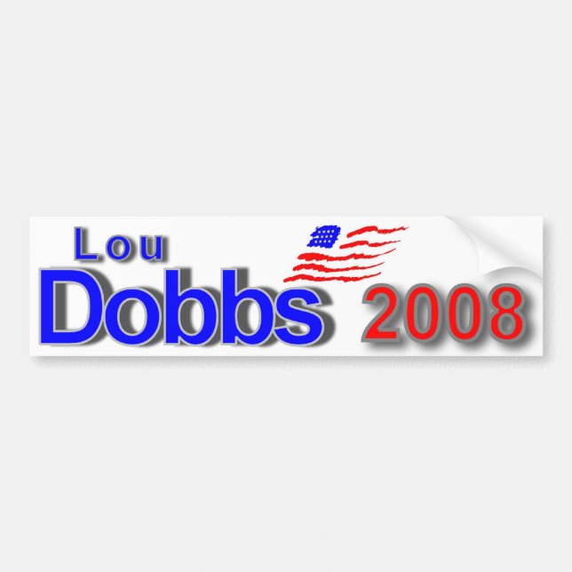 Adesivo Para Carro Lou Dobbs 2008 (Frente)