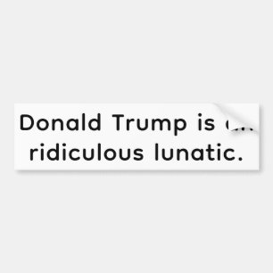 Adesivo Para Carro Louco Ridículo Trump Hankamer Artjunkhaus Quadrinh