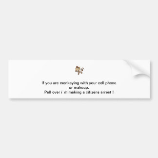 Adesivo Para Carro Loucura do macaco