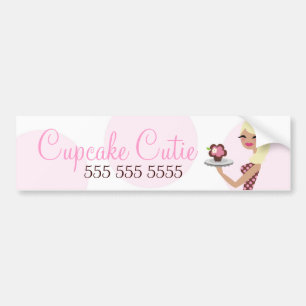 Adesivo Para Carro Louro ondulado de Cutie do cupcake de 311 Candie