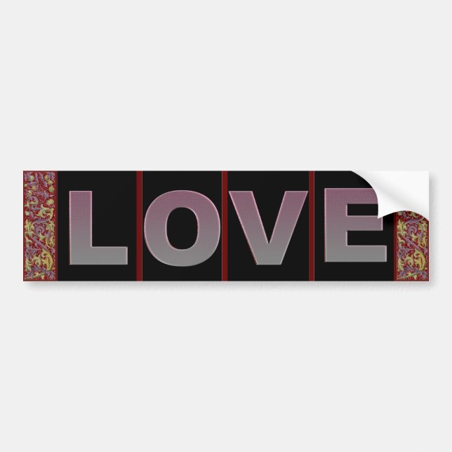 Adesivo Para Carro Love Bumpersticker (Frente)
