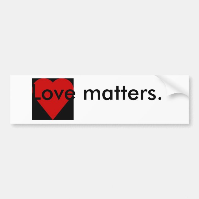 Adesivo Para Carro Love Importa Cotação Bumper Sticker (Frente)