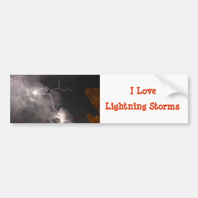 Adesivo Para Carro Love LightStorms Bumper Sticker (Frente)
