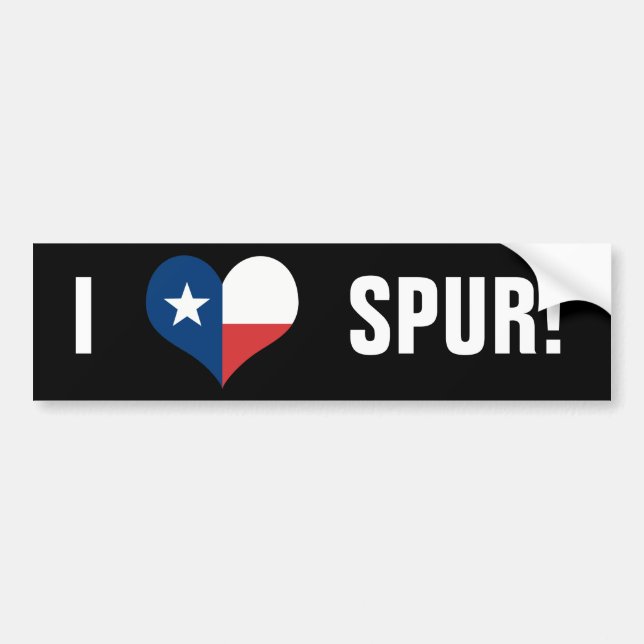 ADESIVO PARA CARRO LOVE SPUR,TX (Frente)