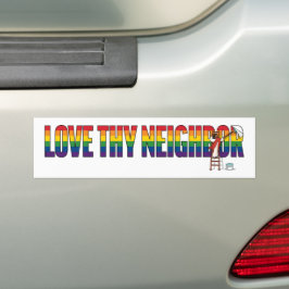 Adesivo Para Carro Love Thy Neighbor