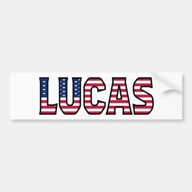 Adesivo Para Carro Lucas Name Vorname USA Aufkleber Sticker Auto (Frente)