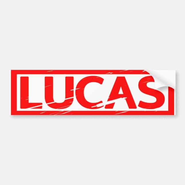 Adesivo Para Carro Lucas Stamp (Frente)