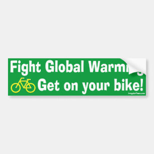 Adesivo Para Carro Lute o aquecimento global e monte-o sua bicicleta