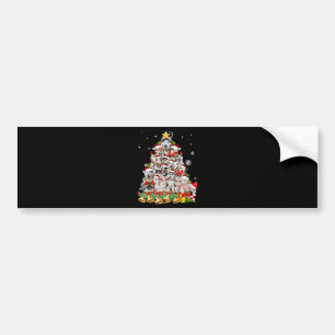 Adesivo Para Carro Luzes de árvore de natal siberiana Natal