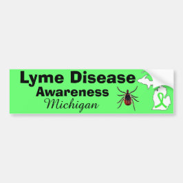 Adesivo Para Carro Lyme Disease Awarness Michigan Bumper Sticker