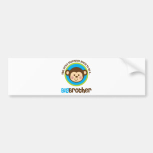 Adesivo Para Carro Macaco pequeno que vai ser um big brother