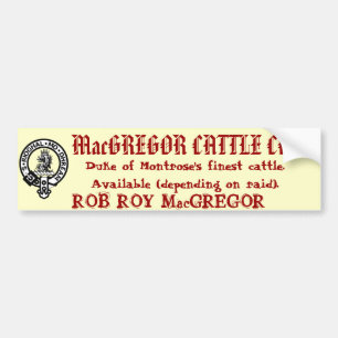 Adesivo Para Carro MacGREGOR CATTLE CO.