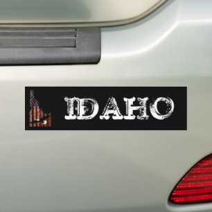ADESIVO PARA CARRO MADEIRA BURNT BALD EAGLE - IDAHO PATRIOT CLR