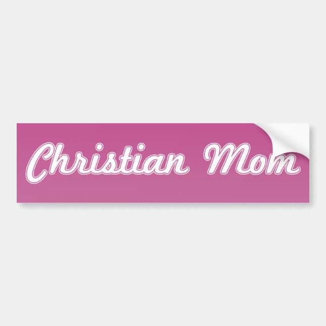 Adesivo Para Carro Mãe Cristã (Frente)