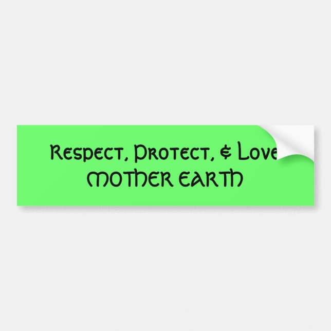 Adesivo Para Carro Mãe Terra - autocolante no vidro traseiro (Frente)