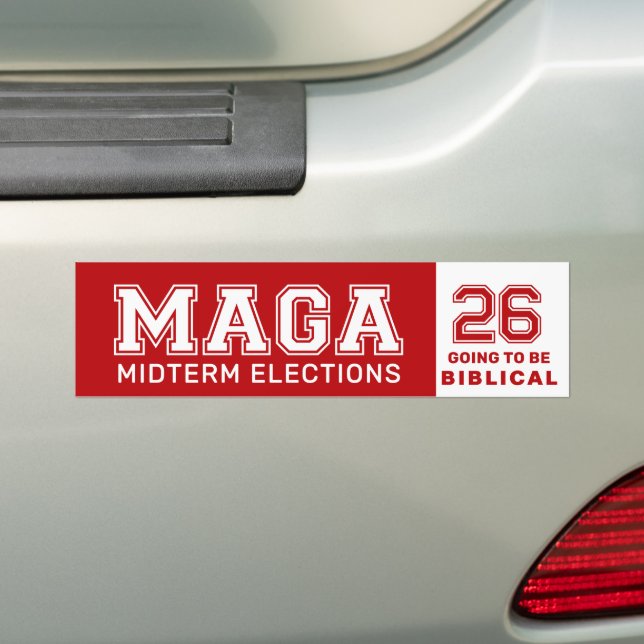 Adesivo Para Carro MAGA 2026 Midterms (No carro)