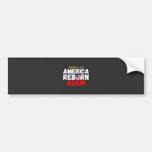 Adesivo Para Carro Maga American Reborn Novamente Inauguração Trump