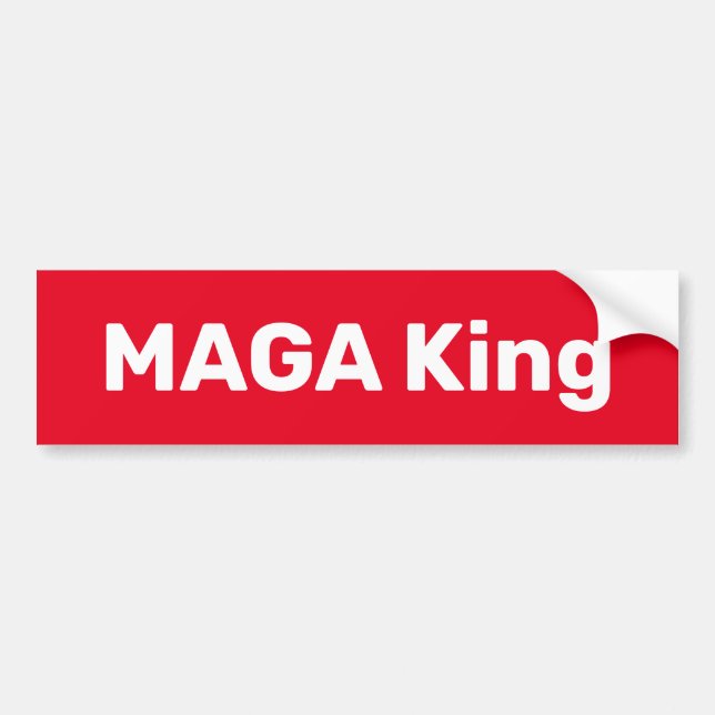 Adesivo Para Carro MAGA King Bumper Sticker (Frente)
