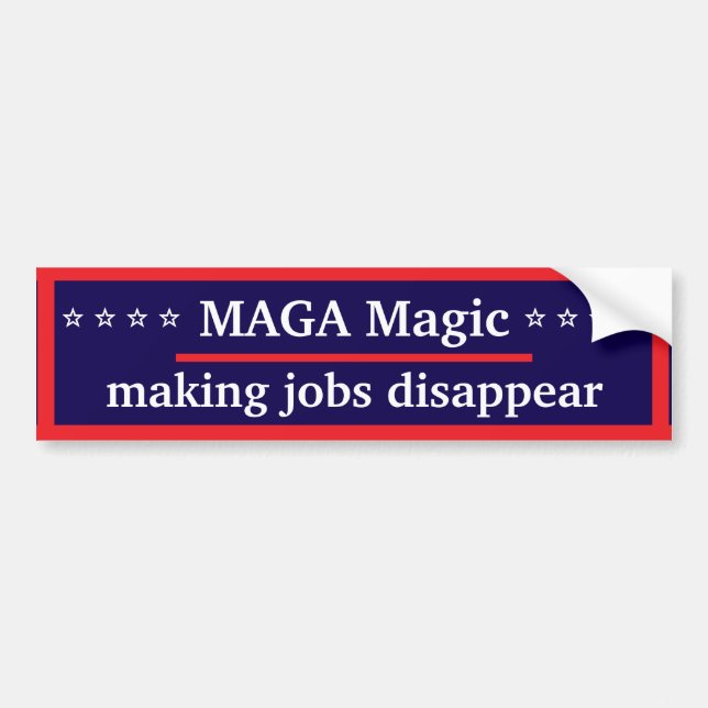 Adesivo Para Carro MAGA Magic Bumper Sticker (Frente)