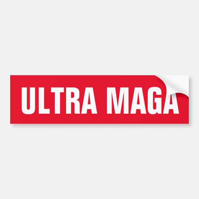 ADESIVO PARA CARRO MAGA TRUMP PATRIOT BUMPER STICKER ULTRA MAGA (Frente)