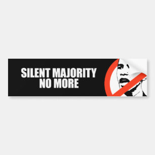 Adesivo Para Carro MAIORIA SILENCIOSA NÃO MAIS Bumpersticker