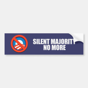 Adesivo Para Carro MAIORIA SILENCIOSA NÃO MAIS Bumpersticker