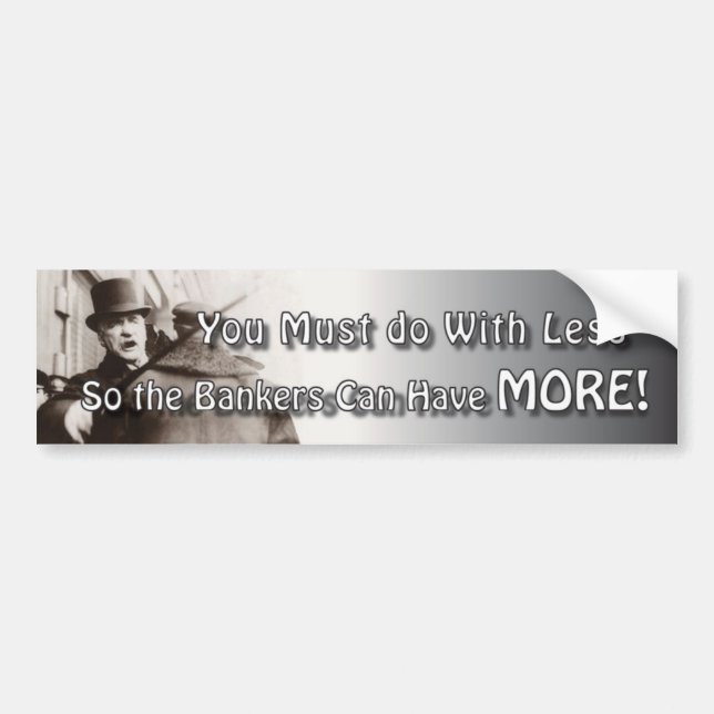 Adesivo Para Carro Mais colisão dos banqueiros (Frente)