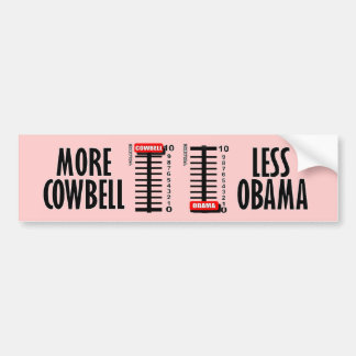 Adesivo Para Carro Mais Cowbell - menos Obama