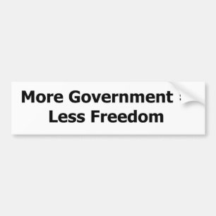Adesivo Para Carro Mais governo = menos liberdade
