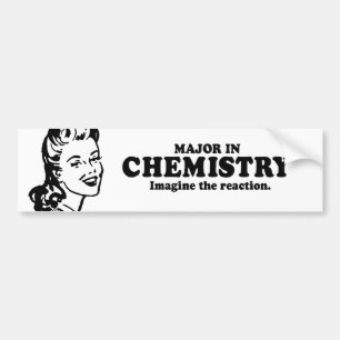 Adesivo Para Carro MAJOR na QUÍMICA - IMAGINE o t-shirt da REAÇÃO