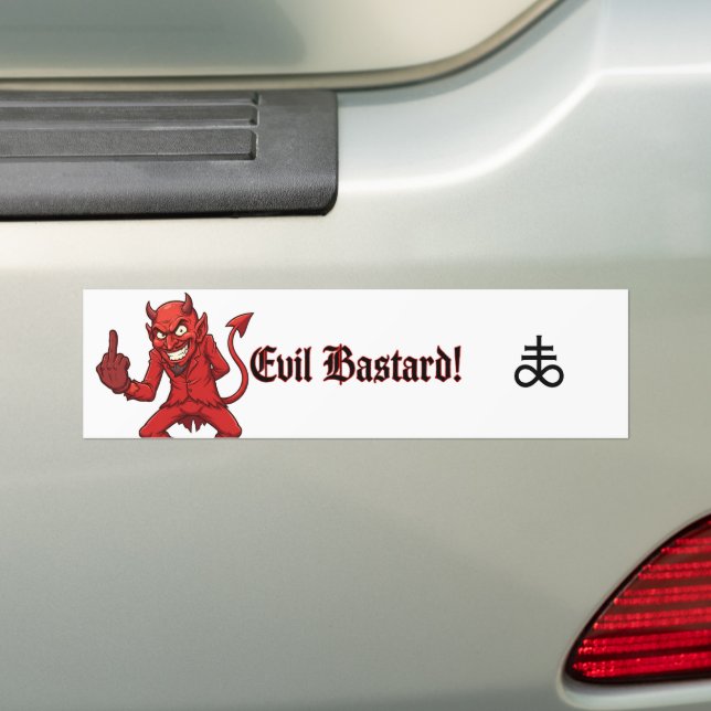 Adesivo Para Carro Maldito Bastardo (No carro)