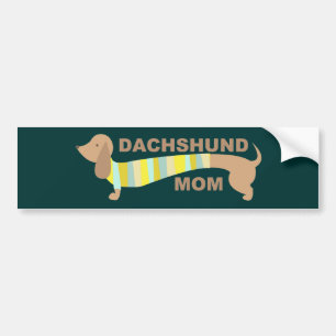 Adesivo Para Carro Mamã do Dachshund