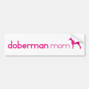 Adesivo Para Carro Mamã do Pinscher do Doberman