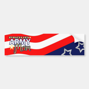 Adesivo Para Carro Mamã orgulhosa Bumpersticker do exército
