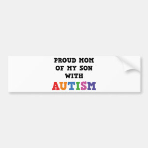 Adesivo Para Carro Mamã orgulhosa de meu filho com autismo