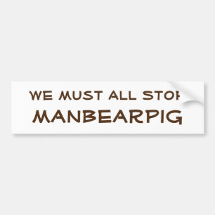 Adesivo Para Carro ManBearPig