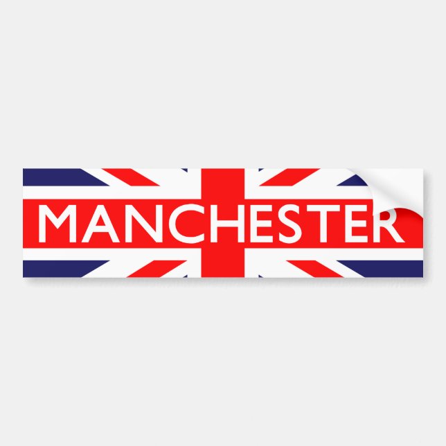 Adesivo Para Carro Manchester: British Flag (Frente)