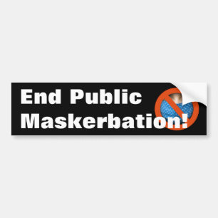 Adesivo Para Carro Mandatos Anti-Máscara - Encerrar Maskerbação P