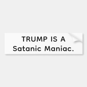 Adesivo Para Carro Maniaco Satânico Trump Hankamer Artjunkhaus Quadri