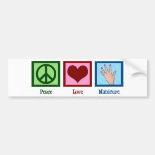 Adesivo Para Carro Manicure do amor da paz