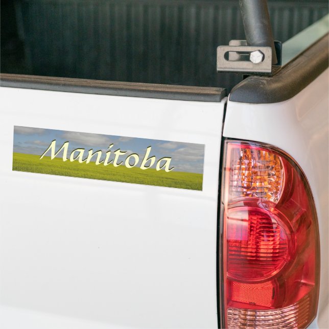 Adesivo Para Carro Manitoba Bumper Sticker Manitoba Souvenir (No caminhão)
