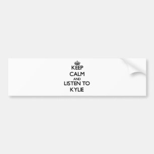 Adesivo Para Carro Mantenha a calma e escute Kylie
