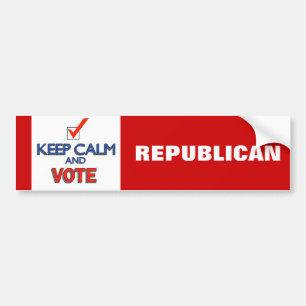 Adesivo Para Carro Mantenha a calma, Vote Republicano 2024