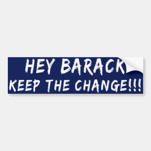 Adesivo Para Carro Mantenha autocolante no vidro traseiro de Barack